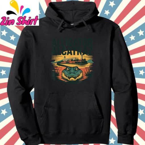 Florida Everglades Alligatraz Alligator Alcatraz T-Shirt - Image 4