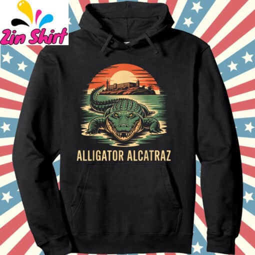 Florida Everglades Alligatraz Alligator Alcatraz T-Shirt - Image 3