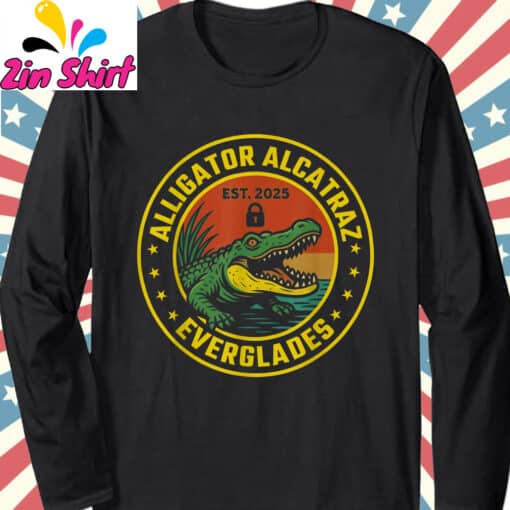 Vintage Meme Alligator Alcatraz shirt - Image 2